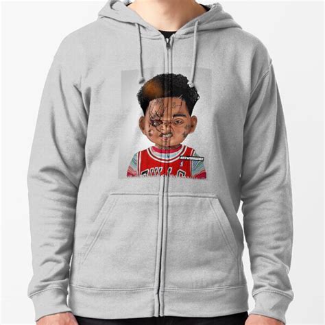 Hood Chucky Zipped Hoodie By Artworkgodz Redbubble