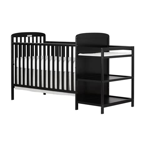 Dream On Me Anna 4 In 1 Black Full Size Crib And Changing Table Combo