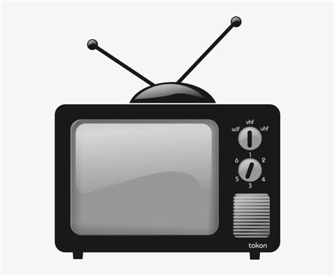 Flatscreen Old Fashioned Tv Cartoon Transparent Png