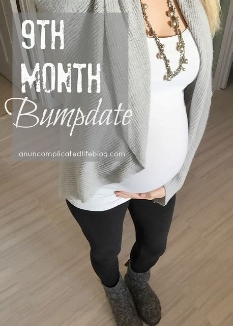 An Uncomplicated Life Blog 9th Month Bumpdate