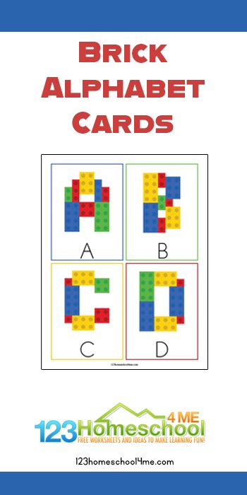 Alphabet Lego Cards Free Printable Printable Templates