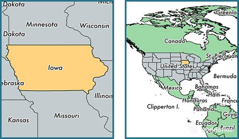 Where Is Iowa State Where Is Iowa Located In The World Iowa State