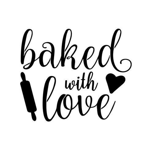 Baked With Love 10 Mil Clear Mylar Reusable Stencil Pattern Bakken Citaten Voedsel