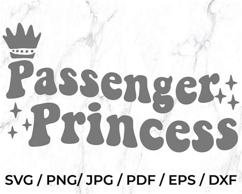 Passenger Princess Svg Png Funny Svg Sticker Svg Funny Etsy