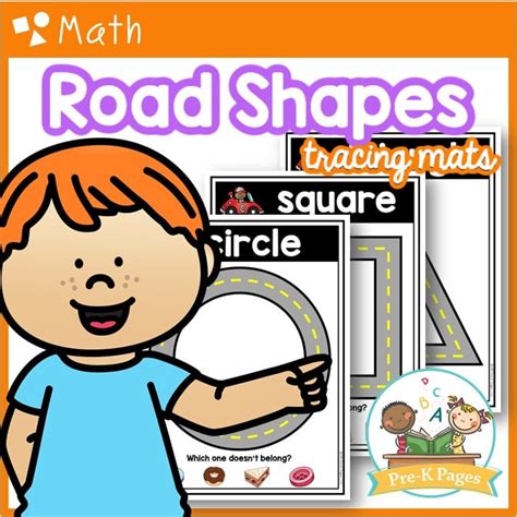 Road Shape Mats Pre K Pages