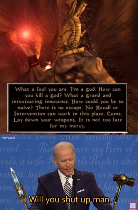 Biden on his way to kill god. : r/neoliberal