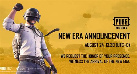 Pubg Mobile New Era Announcement Teased To Be Live Streamed On August 24