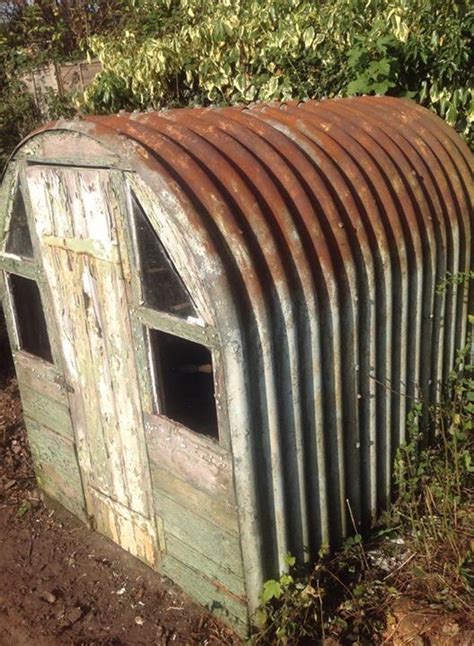 an air raid shelter in a garden in birmingham uk used in ww 2 air raid shelter air raid