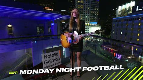 Monday Night Football Espn Theme Song Performed By Natalie Gelman