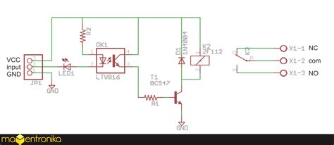 Berikut adalah skema lampu peak mixer per channel. mamentronika: Modul Relay