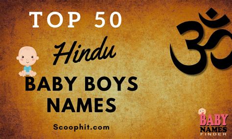 Top 50 Hindu Baby Boys Names 2023 Scoophit