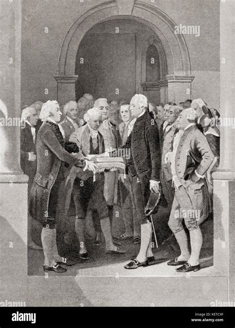 The Inauguration Of George Washington As President 1789 George Stock