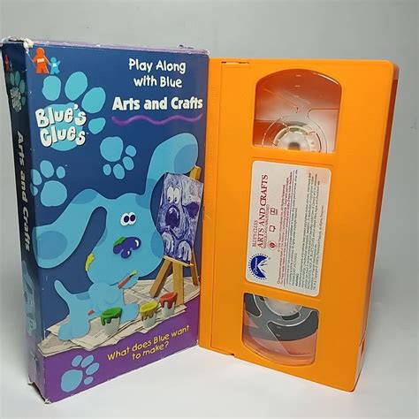 Vintage Blues Clues Vhs Lot Of 9 Play Along With Blue Nick Jr Orange