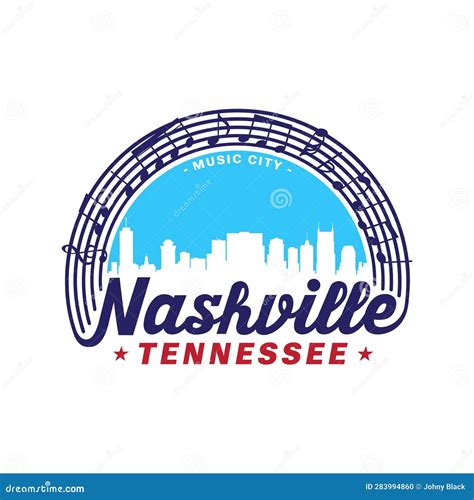 Nashville Tennessee Usa Nashville Logo Design Template Vector And