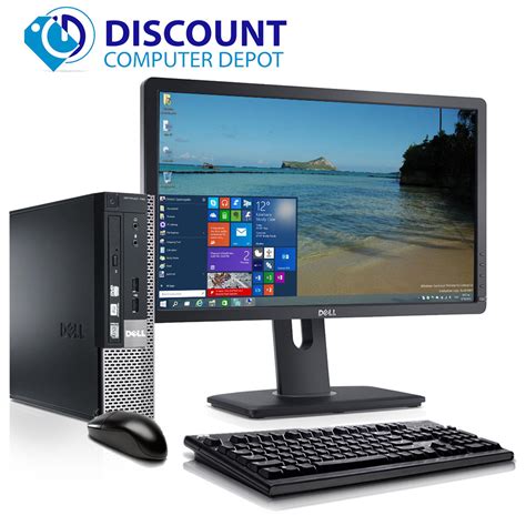 Dell 780 Thin Small Desktop Computer Pc C2d 30ghz 4gb 250gb Win10 Pro