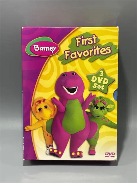 Barney First Favorites 3 Pack Dvd 2005 3 Disc Set Numbers Numbers
