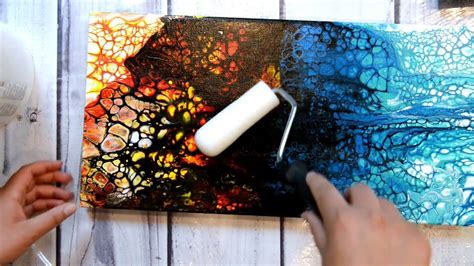 How I Finish My Acrylic Pour Paintings Acrylic Pouring Pour Painting