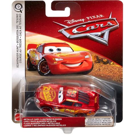 Disneypixar Cars Metallic Cars 3 Lightning Mcqueen Vehicle Walmart