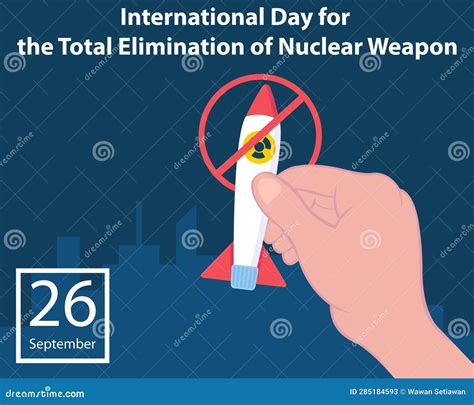 Illustration Vector Graphic Of Hand Holding Nuclear Weapon Stock Vector