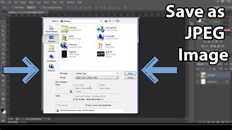 How To Save As Jpeg Image In Adobe Photoshop Youtube