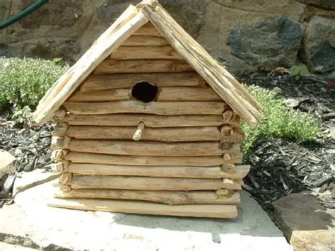 Make A Log Cabin Birdhouse And Attract Wildlife To Your Garden