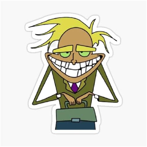 Freaky Fred On Courage The Cowardly Dog Sticker By Itnastix Redbubble