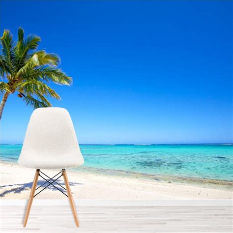 Beach Scene Wall Mural Tropical Seascape Photo Wallpaper