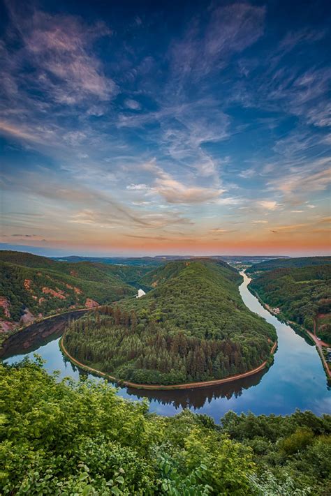 Saarschleife Scenic Amazing Nature River