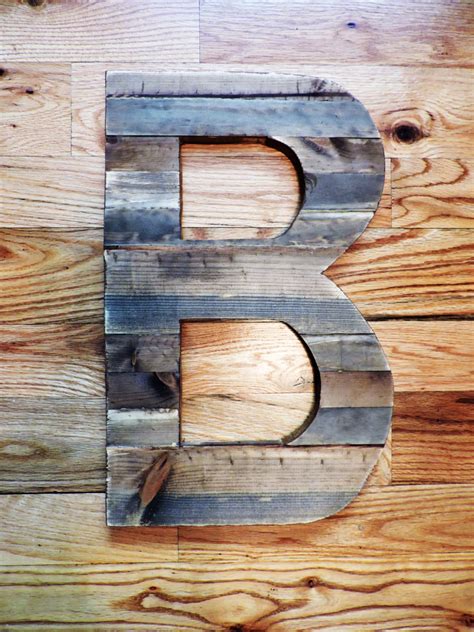 Large Wood Letters Rustic Letter Cutout Custom Wooden Wall Etsy