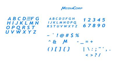 Mediacorp 2001 Font Concept By Therprtnetwork On Deviantart