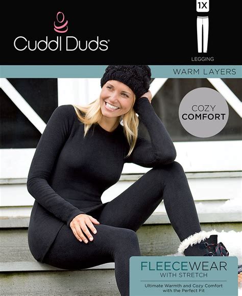 Cuddl Duds Plus Size Fleecewear With Stretch Leggings Macys
