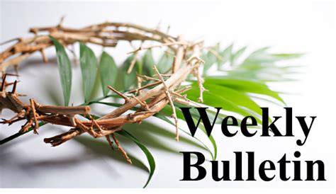 Weekly Bulletin Palm Sunday Artwork Westminster Presbyterian Church