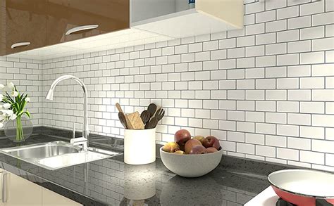If you select subway tile look, make sure to pick out an individual tile size of 3 x 6. 12x12'' Peel and stick Tile Backsplash Vinyl Self Adhesive ...