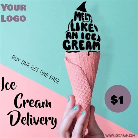 Ice Cream Poster Template Postermywall