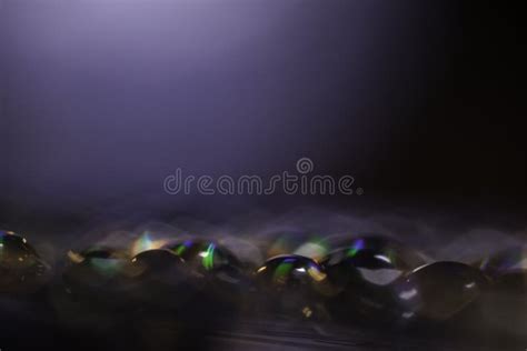 Abstract Blurred Magic Rainbow Water Drops Closeup Stock Image Image