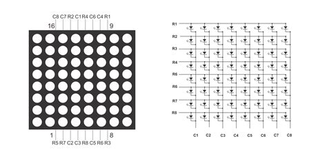 Interfacing 8x8 Led Matrix With Arduino Circuit Diagram Code