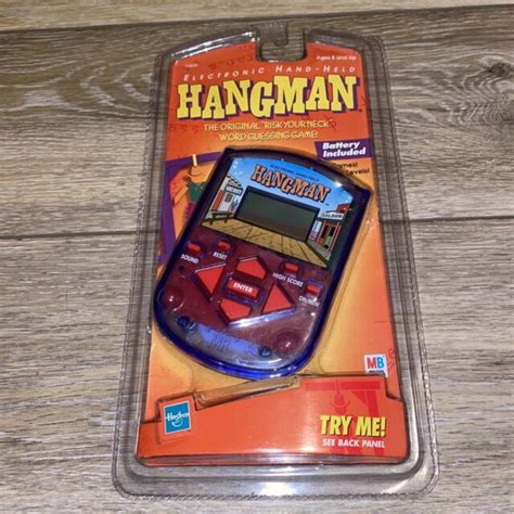 Hangman Handheld Electronic Travel Game 2002 Hasbro 04632 H1 For Sale