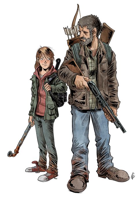 This is just a fanart. Ellie And Joel by tortue01 on DeviantArt