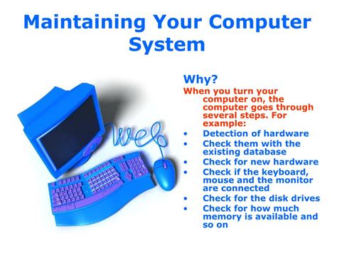 Ppt Maintaining Your Computer System Powerpoint Presentation Free