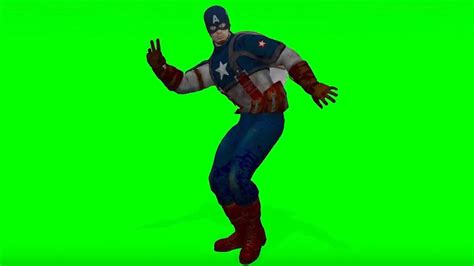 captain america dancing green screen youtube