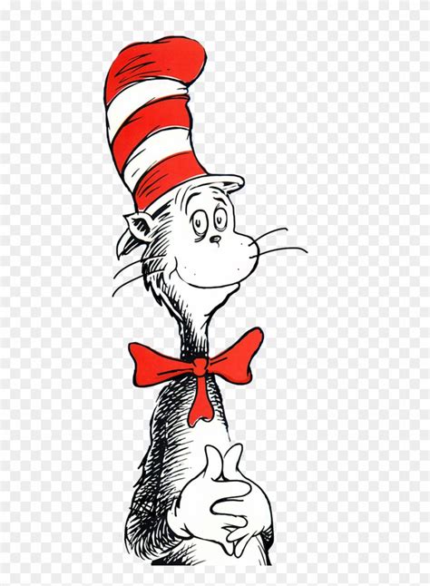 Dr Seuss Fish Coloring Page Cat In The Hat Png Free