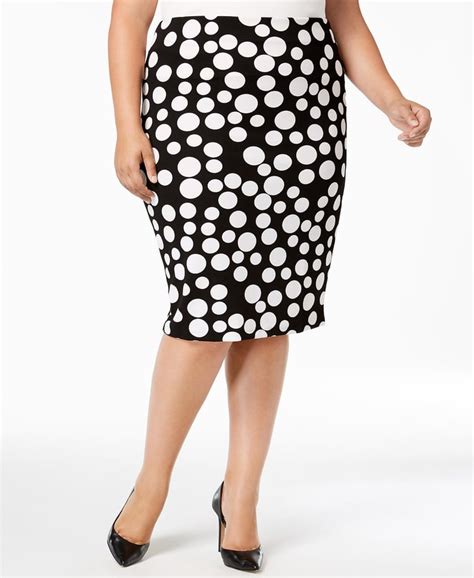 Eci Polka Dot Pencil Skirt Amal Clooney Polka Dot Dress