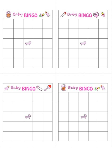 Bingo Juegos Para Baby Shower Pdf Baby Shower Bingo Neutral Lista De Palabras Baby Shower