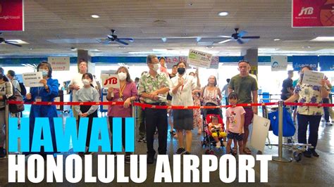 4k 60fps Honolulu Airport Arrival Procedure Honolulu Hawaii