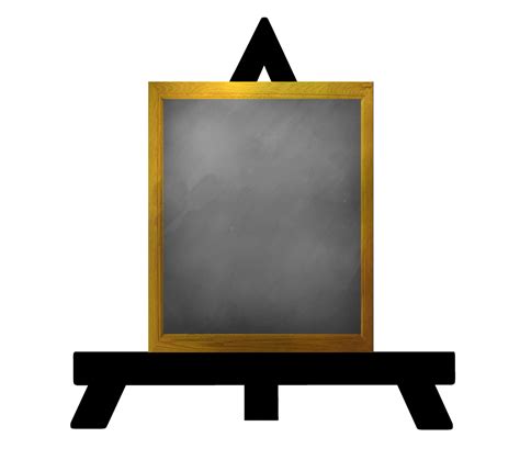 Download Blackboard Blank Easel Royalty Free Stock Illustration