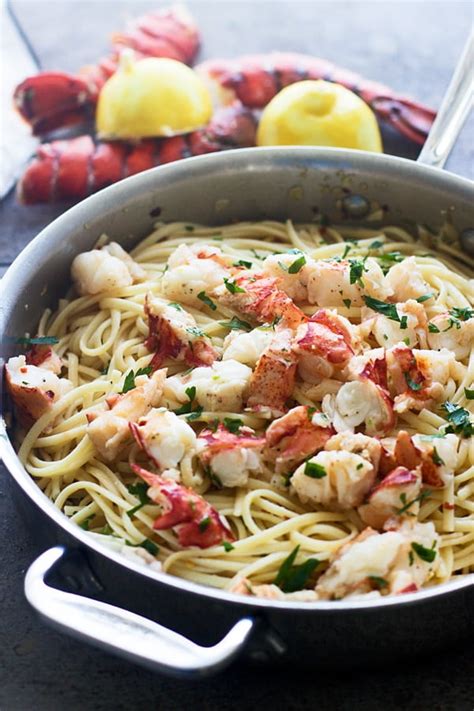 Remove from the heat and add the clarified butter, salt, pepper, parsley and parmesan cheese. Easy Lobster Scampi with Linguini - Cooking for Keeps