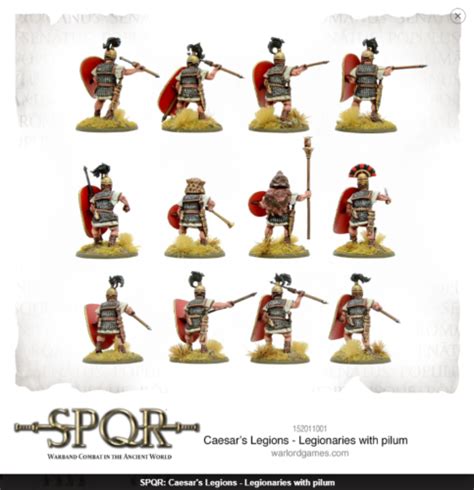 Spqr 152011001 Legionaries With Pilum Caesars Legions Roman Infantry