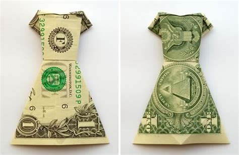 Money Origami Dress Folding Instructions With Photos And Video