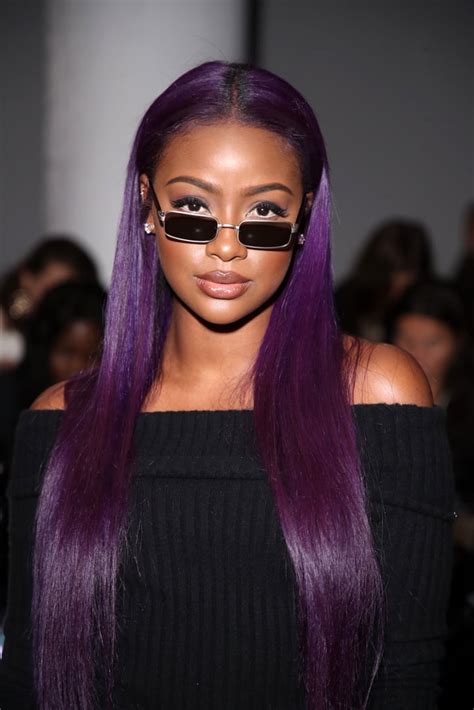 Best Hair Colors For Dark Skin Tones Purple Best Hair Colors For Dark Skin According To