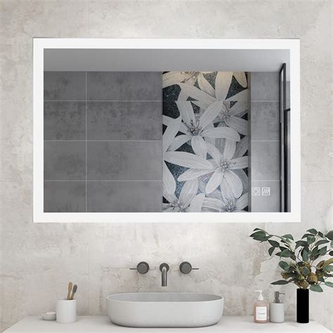 Buy Miqu 600 X 800 Mm Light Up Wall Mirrorled Backlit Bathroom Vanity Mirror With Lights